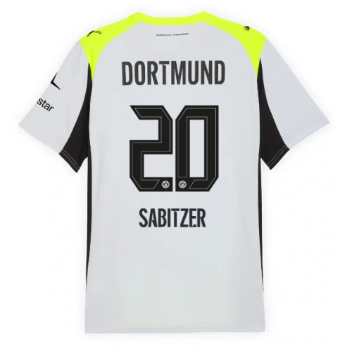 Borussia Dortmund Marcel Sabitzer #20 Bortatröja 2025-26 Kortärmad Borussia Dortmund Marcel Sabitzer #20 Bortatröja 2025-26 Kortärmad